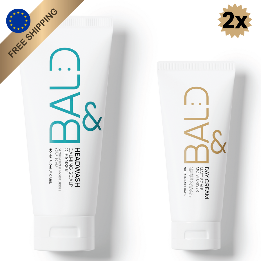 Bald& Daily Ritual Combo: Bald Head Shampoo + Bald Head Day Cream